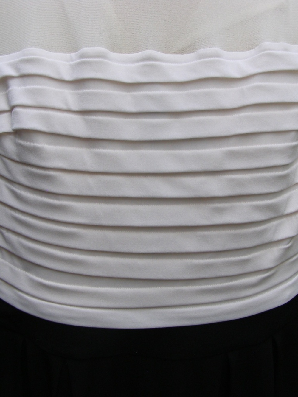 Sangria Black White Pleat Top Sleeveless Jumpsuit 12 - Picture 2 of 7